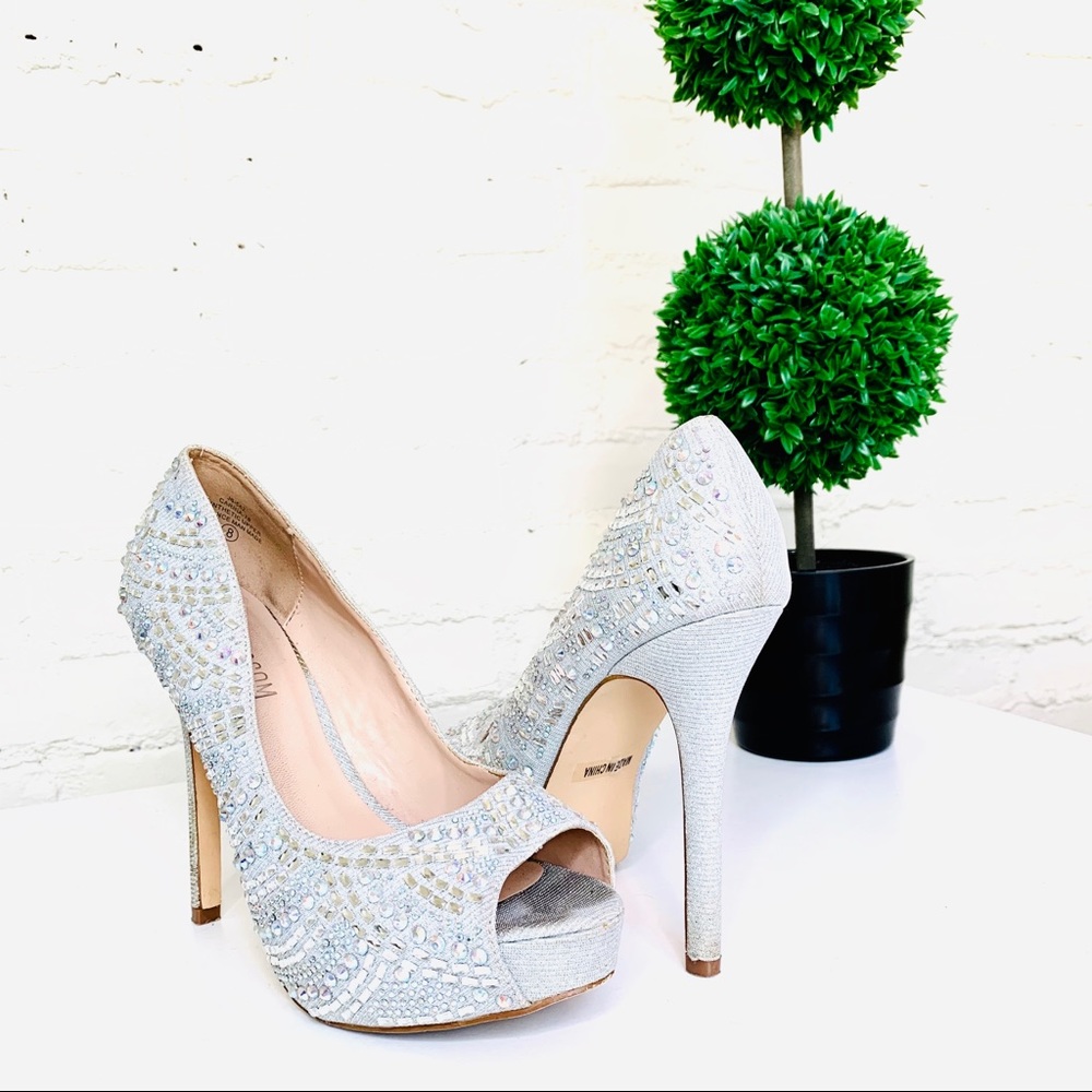 De Blossom Collection rhinestone heels